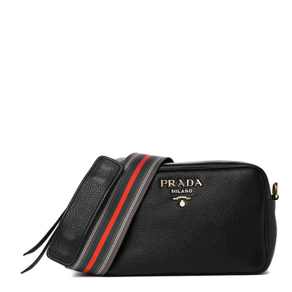 Prada Vitello Daino Camera Crossbody Black 1 of 4