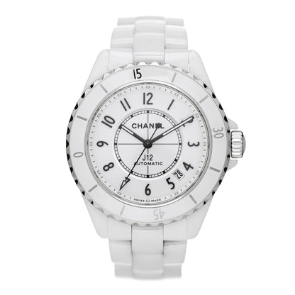 Chanel Stainless Steel Ceramic 38mm J12 Automatic Watch White 1 of 5