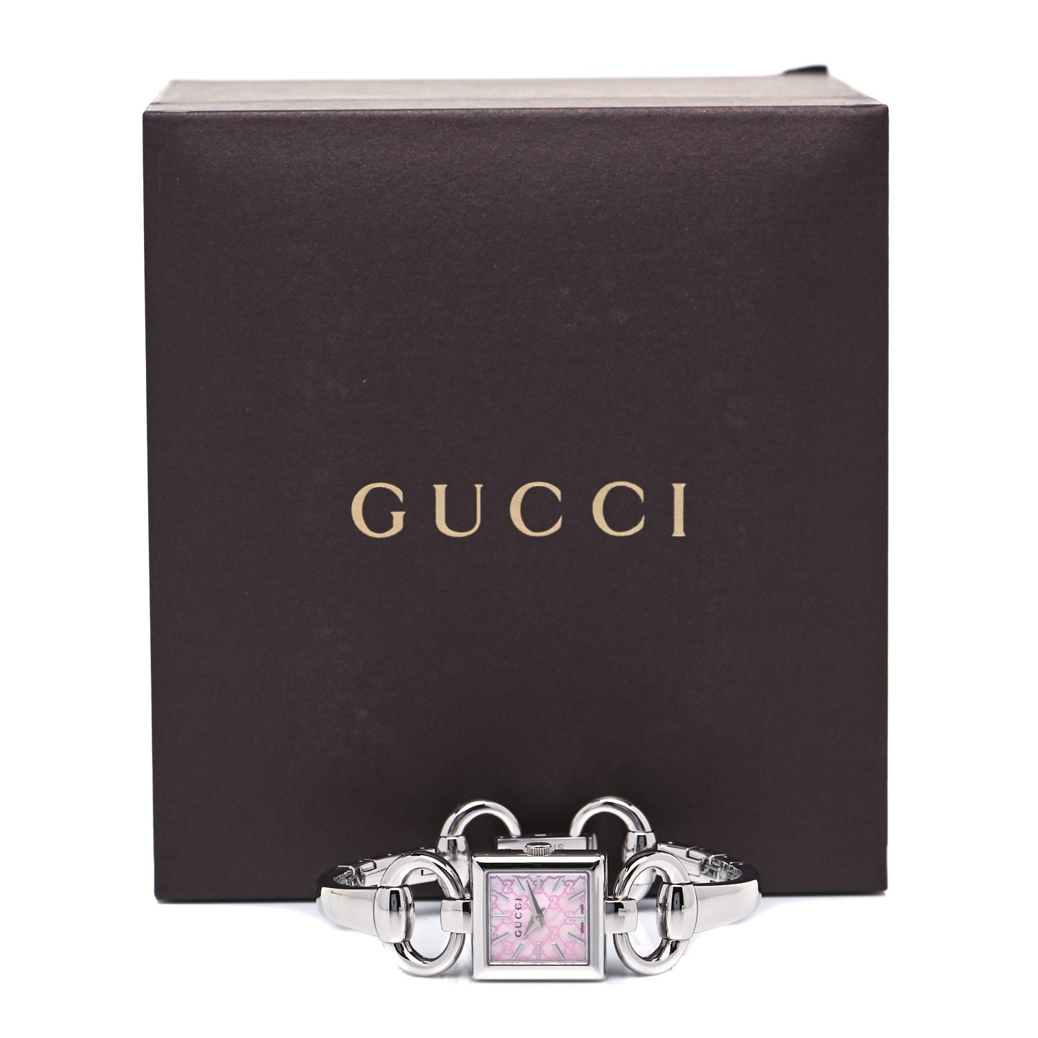 Gucci Stainless Steel Pink Mother of Pearl 19mm Tornabuoni Quartz Watch 5 of 5