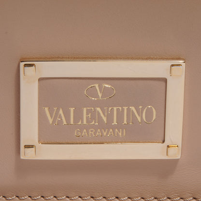 Valentino Garavani Calfskin Medium Rockstud Top Handle Tote Nude 4 of 8