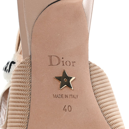 Christian Dior Technical Canvas Ribbon J Adior Slingback 65mm Pumps 40 Powder Nude 7 of 7