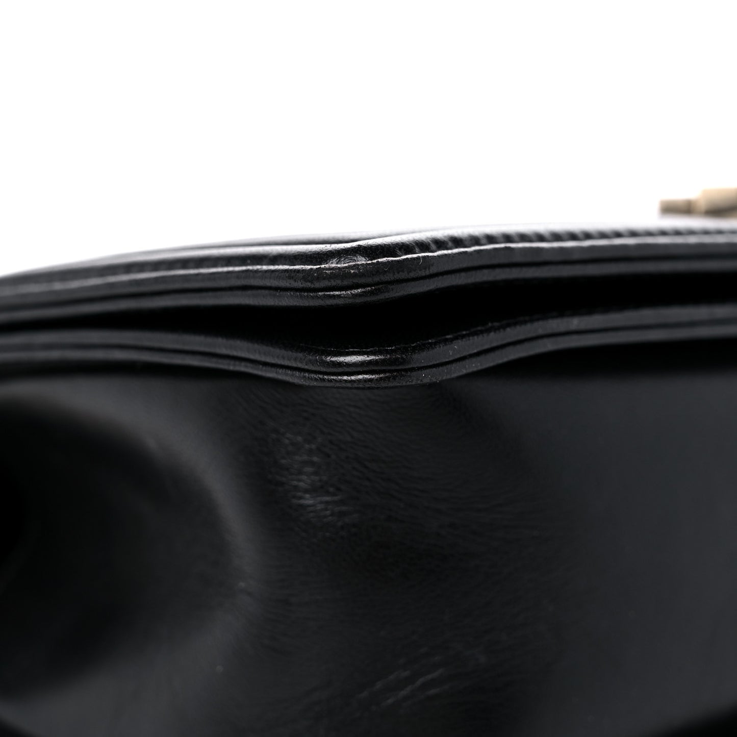 Lambskin Chain Quilted Medium Boy Flap Black