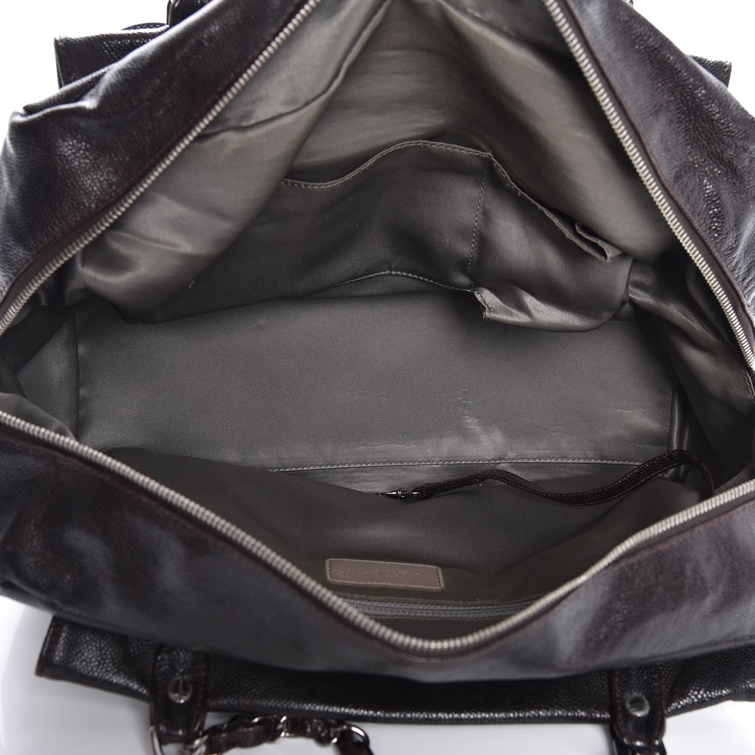 Chanel Glazed Caviar Pocket In The City Tote Brown 5 of 7