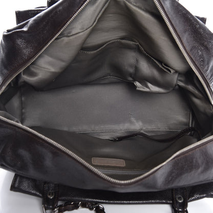 Chanel Glazed Caviar Pocket In The City Tote Brown 5 of 7