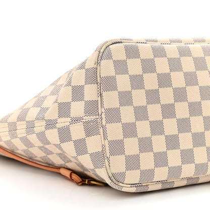 Louis Vuitton Damier Azur Neo Neverfull MM Rose Ballerine 10 of 11