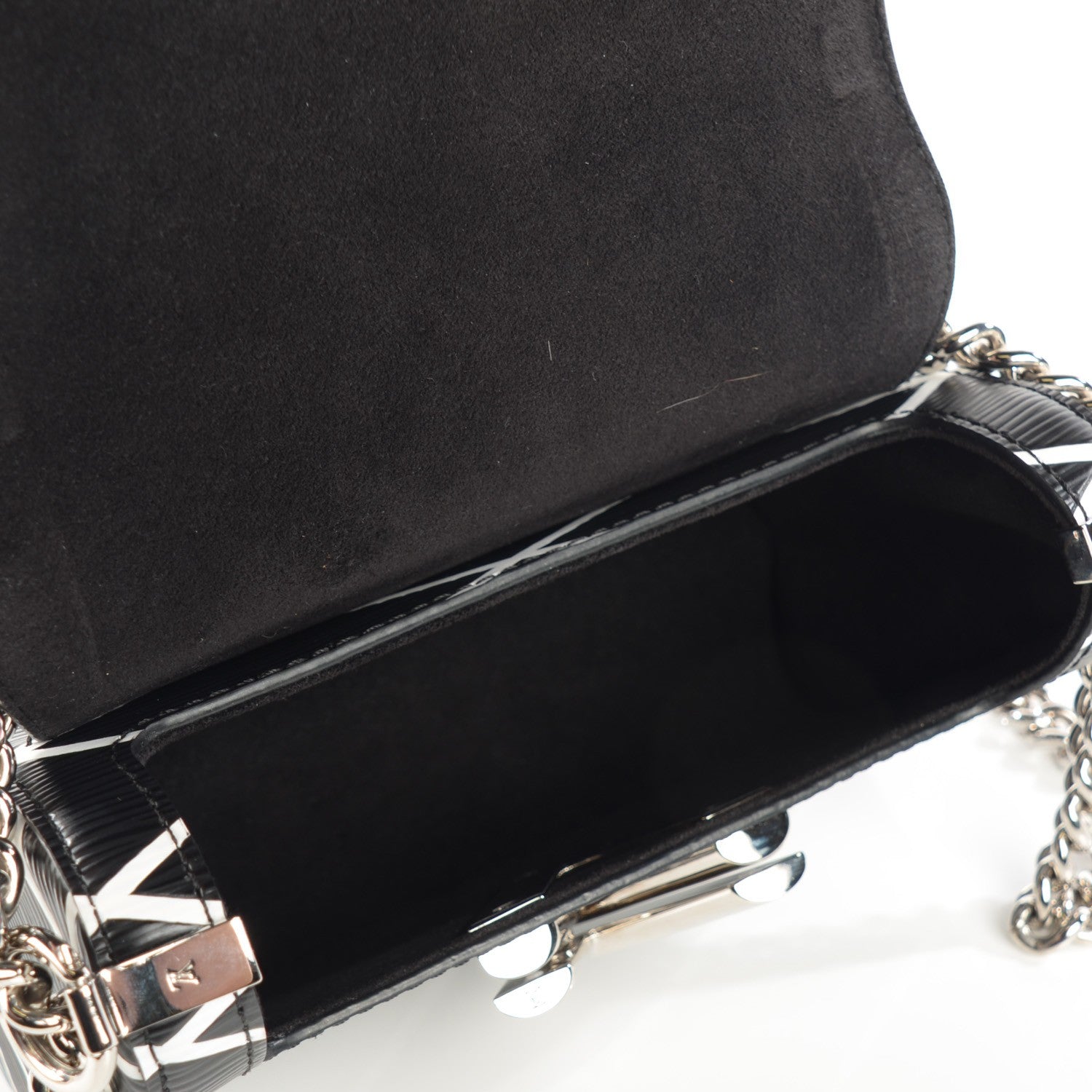 Louis Vuitton Epi Malletage Twist Shoulder Bag PM Black 5 of 8