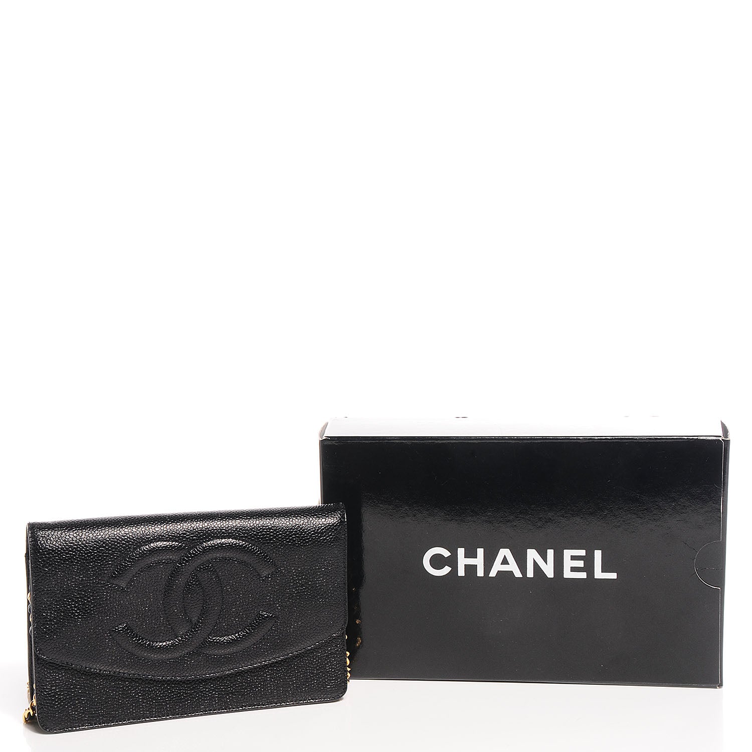 Chanel Caviar Timeless CC Wallet on Chain WOC Black 9 of 9