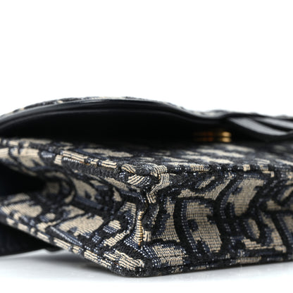 Christian Dior Oblique Saddle Belt Bag Blue 9 of 10