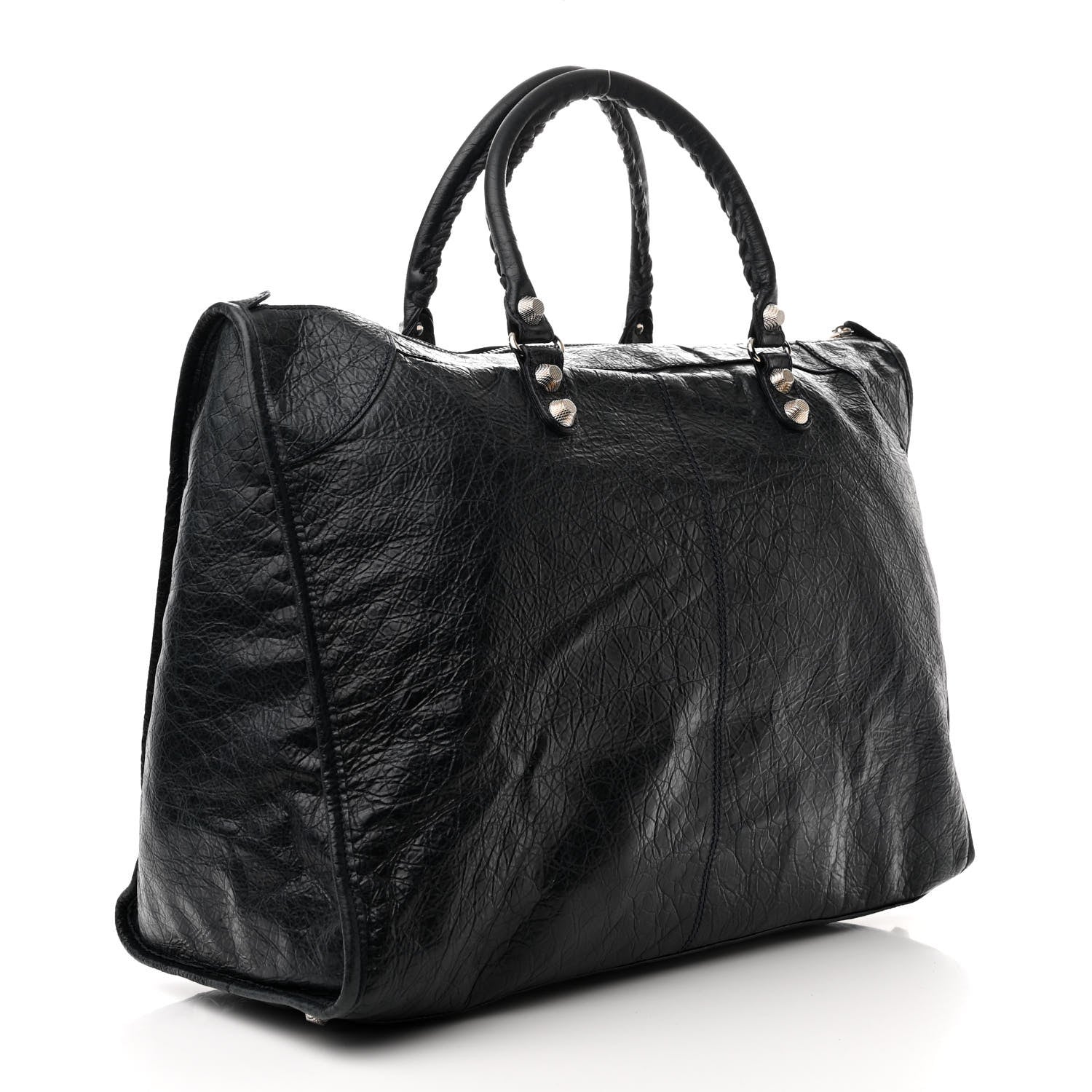 Balenciaga Agneau Giant 21 Silver Hardware Weekender Black 3 of 13