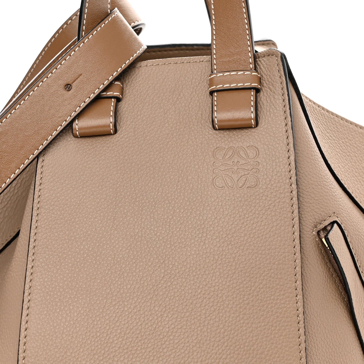Calfskin Medium Hammock Shoulder Bag Sand Mink