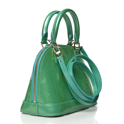 Louis Vuitton Vernis Alma BB Blue Lagon 3 of 6