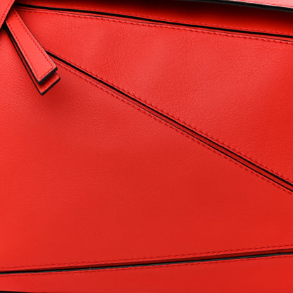 Loewe Calfskin Medium Puzzle Bag Scarlet 8 of 10