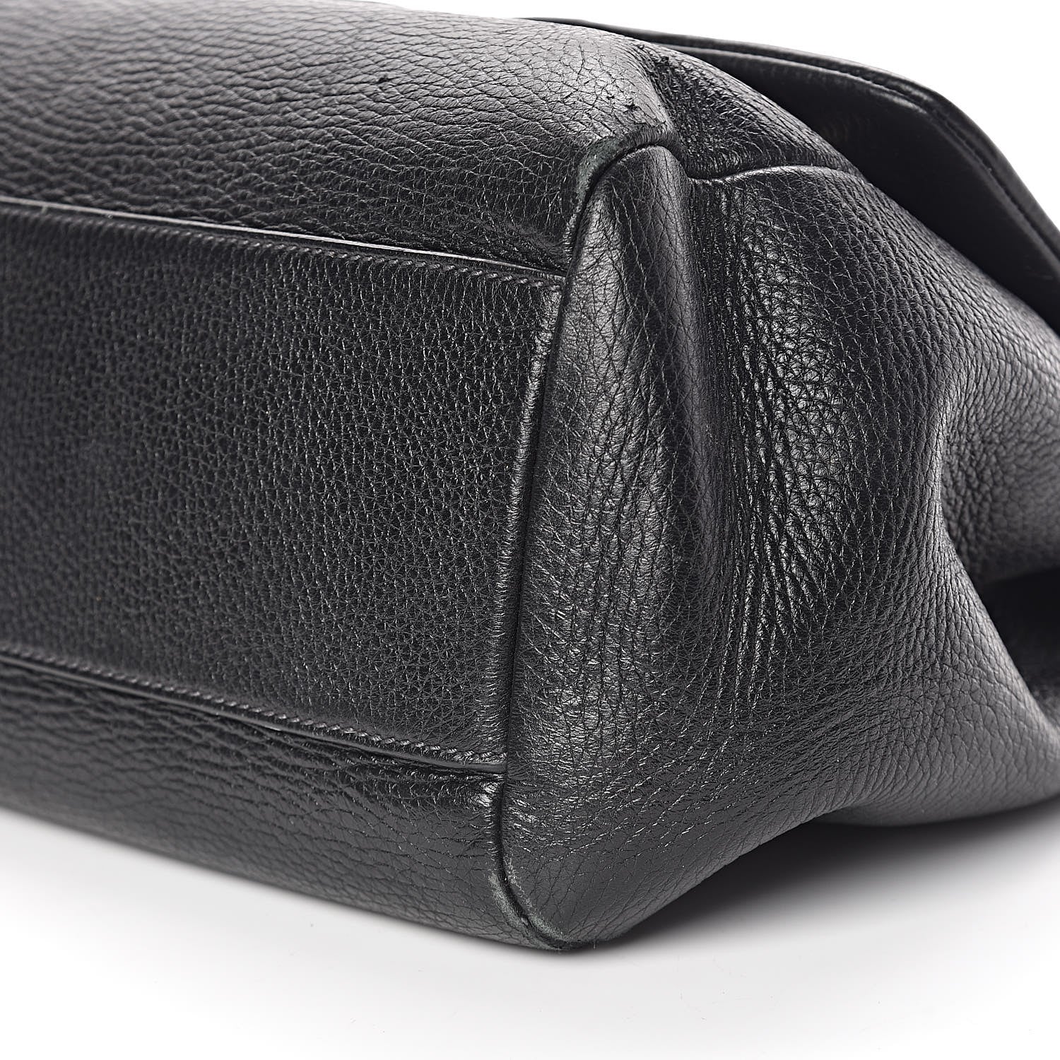 Dolce & Gabbana Grained Deerskin Large Miss Sicily Satchel Black 9 of 9