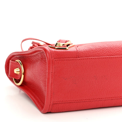Balenciaga Chevre Gold Metallic Edge Hardware Mini City Rouge Grenade 9 of 11