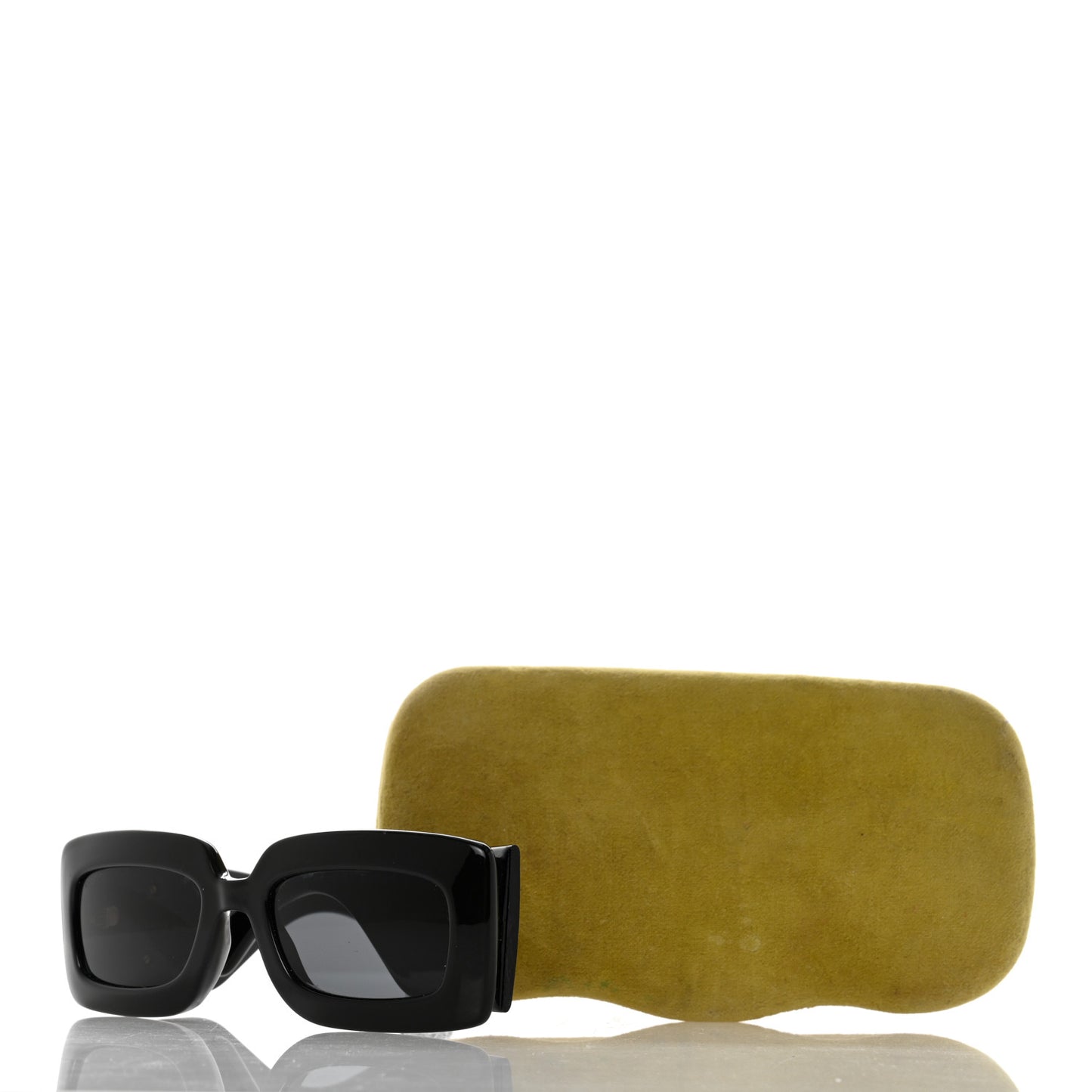 Acetate Rectangular Sunglasses GG0811S Black