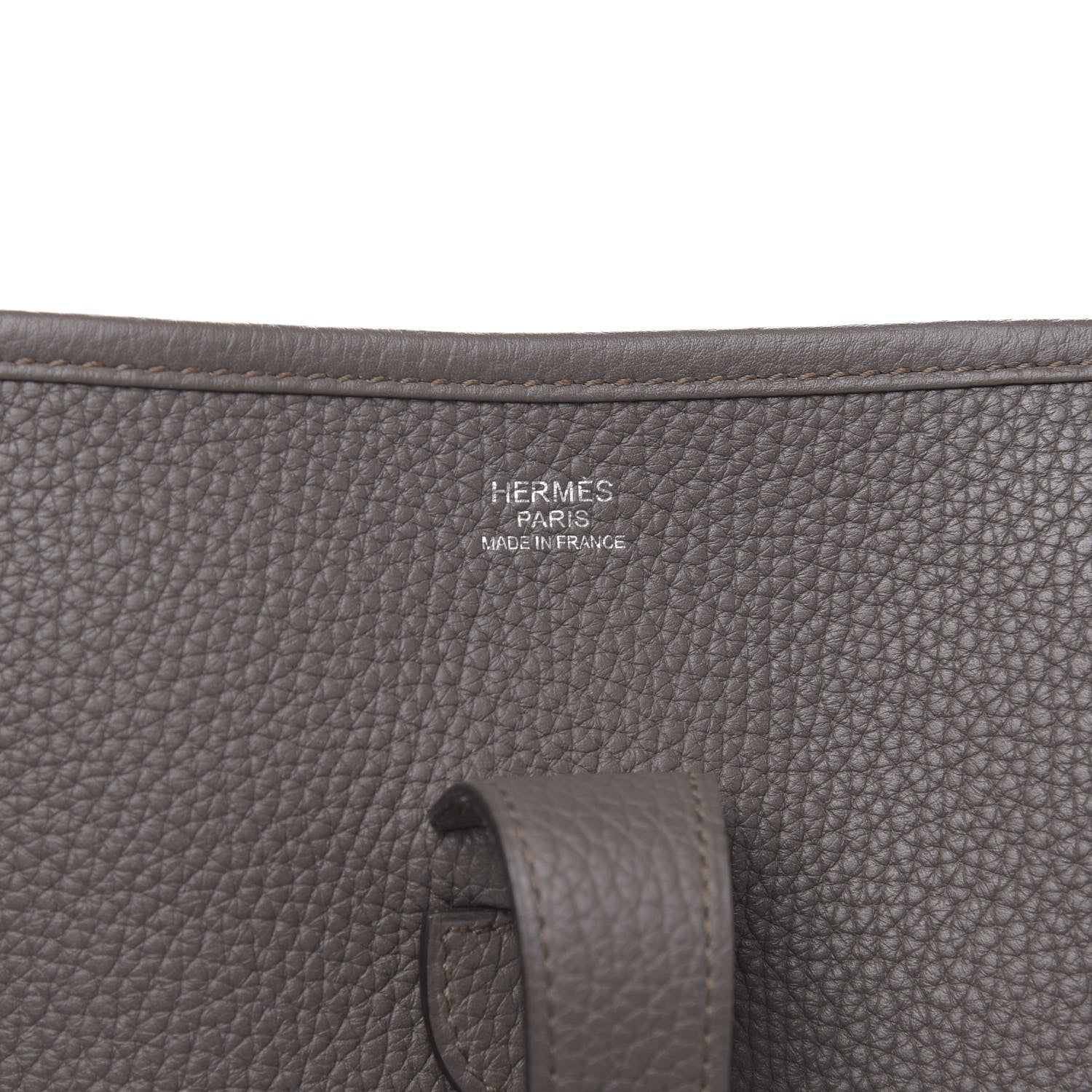 Hermes Taurillon Clemence Evelyne III GM Etain 6 of 10