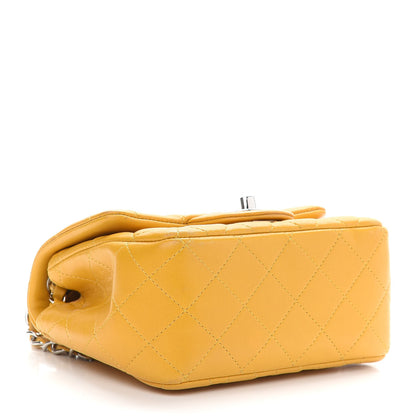 Chanel Lambskin Quilted Mini Square Flap Yellow 4 of 10