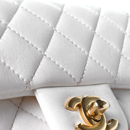 Chanel Lambskin Quilted Mini Pearl Crush Flap White 12 of 14