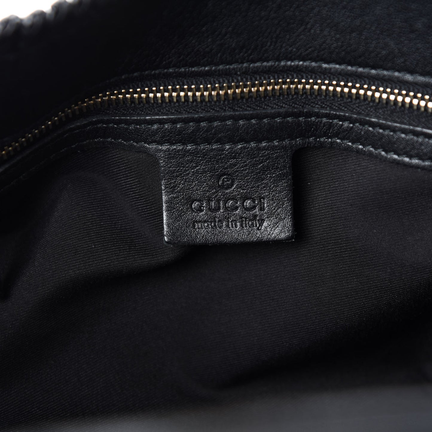 Calfskin Large Horsebit Chain Hobo Black
