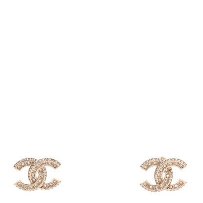 Chanel Baguette Crystal CC Earrings Gold 1 of 4