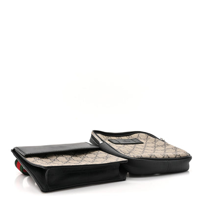 Gucci GG Supreme Monogram Web Belt Bag Black 4 of 16