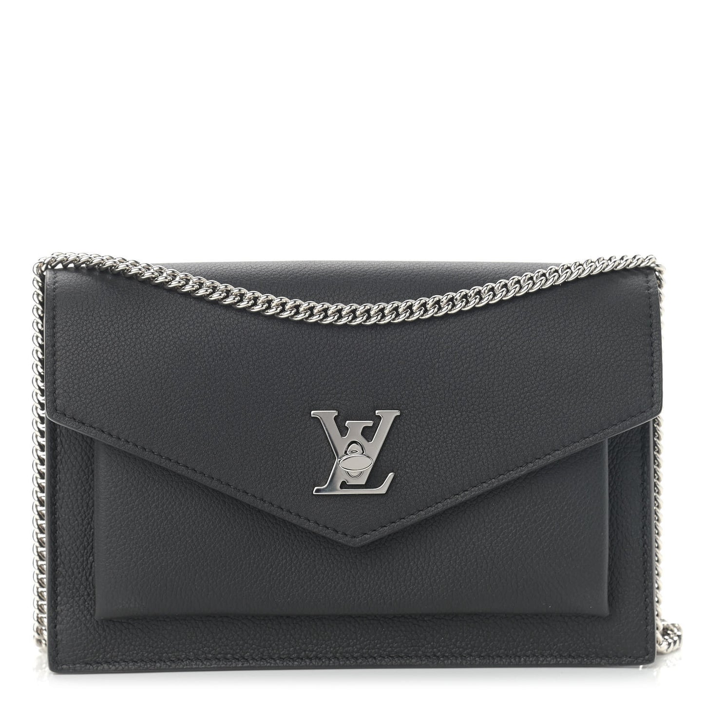 Soft Calfskin My Lockme Chain Pochette Black