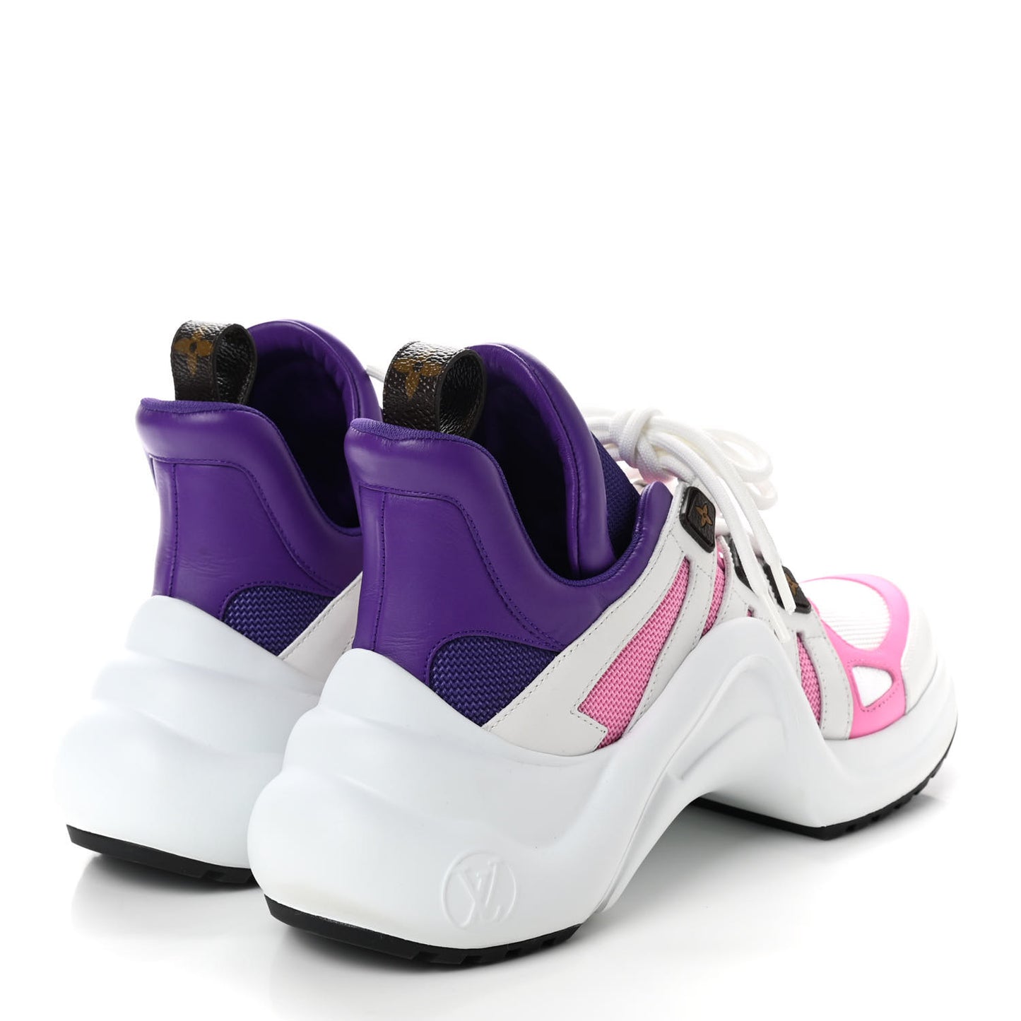 Calfskin Technical Nylon LV Archlight Sneaker 37 Pink