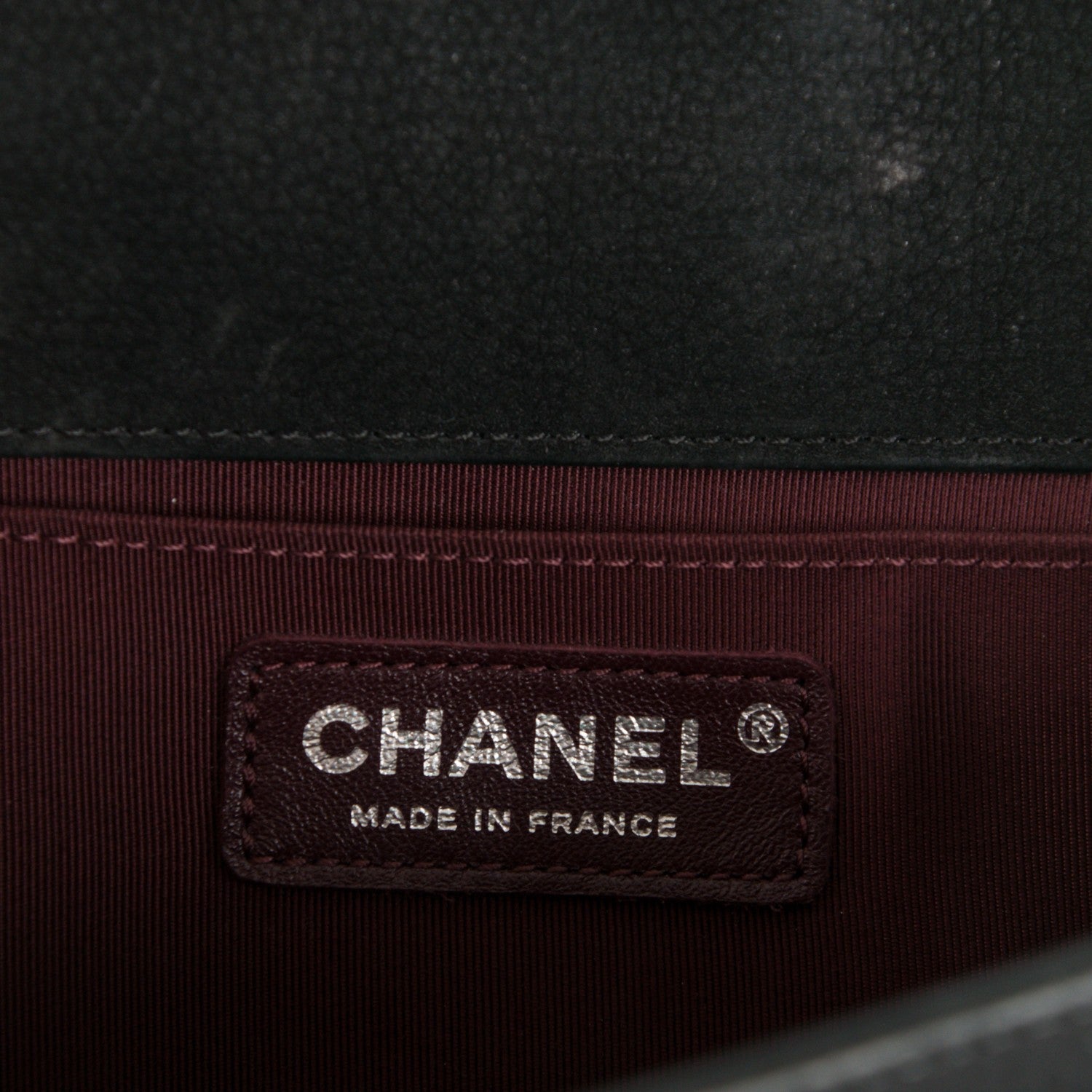 Chanel Nubuck Bull Chevron Quilted Medium Boy Flap Black 8 of 11