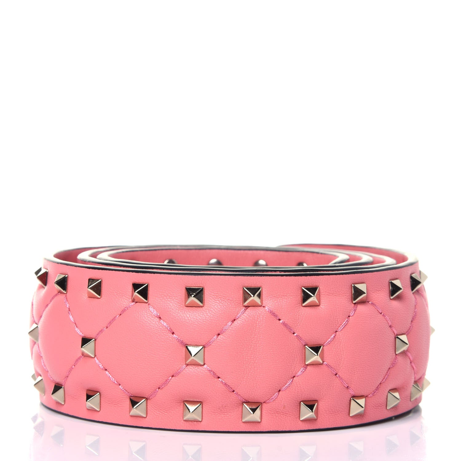 Valentino Garavani Lambskin Rockstud Spike Shoulder Strap Lipstick 2 of 4
