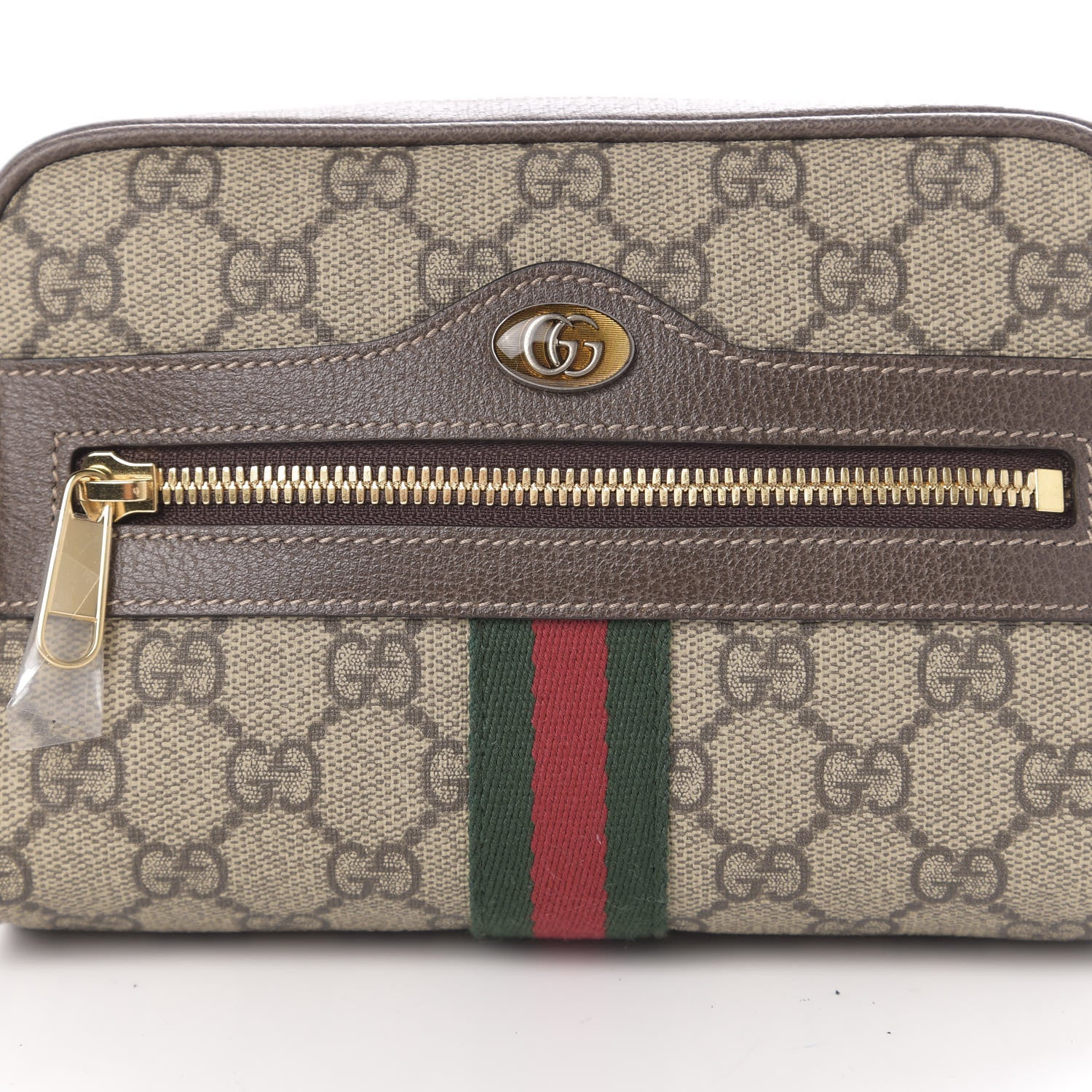 Gucci GG Supreme Monogram Web Small Ophidia Belt Bag 85 34 Dark Brown 10 of 10