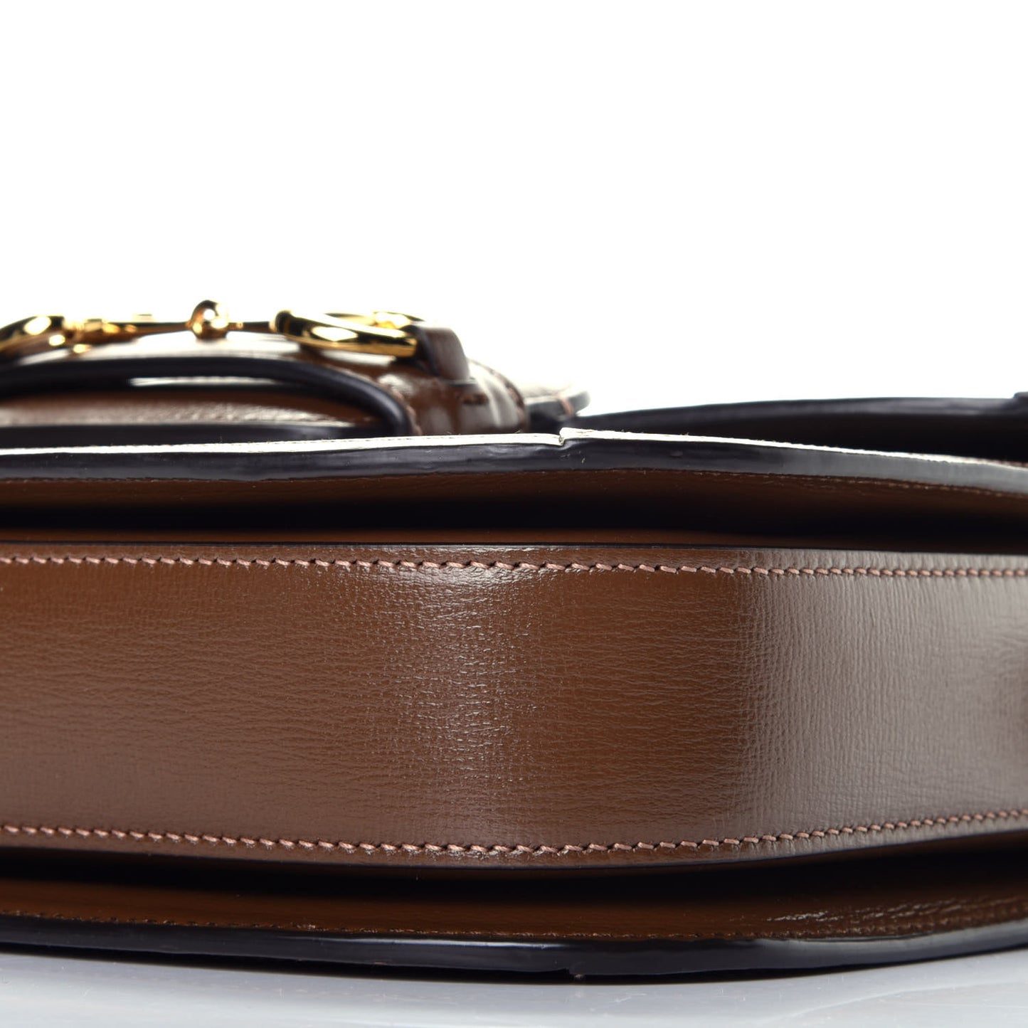 GG Supreme Monogram Horsebit 1955 Shoulder Bag Beige Brown Sugar