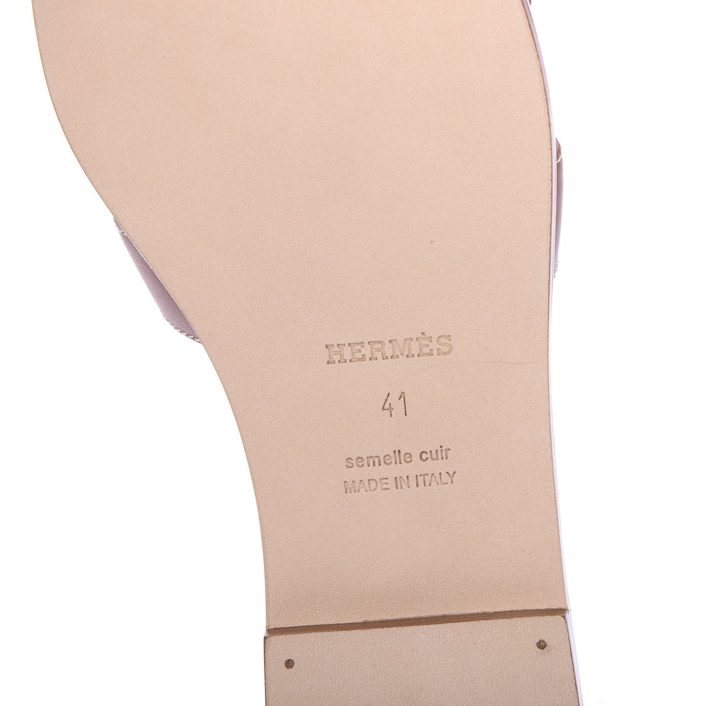 Box Calfskin Oran Sandals 41 Gold