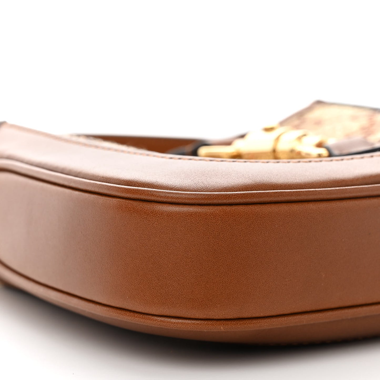 New Canvas Charisma Calfskin Crystal GG Monogram Mini Jackie 1961 Hobo Camel Ebony