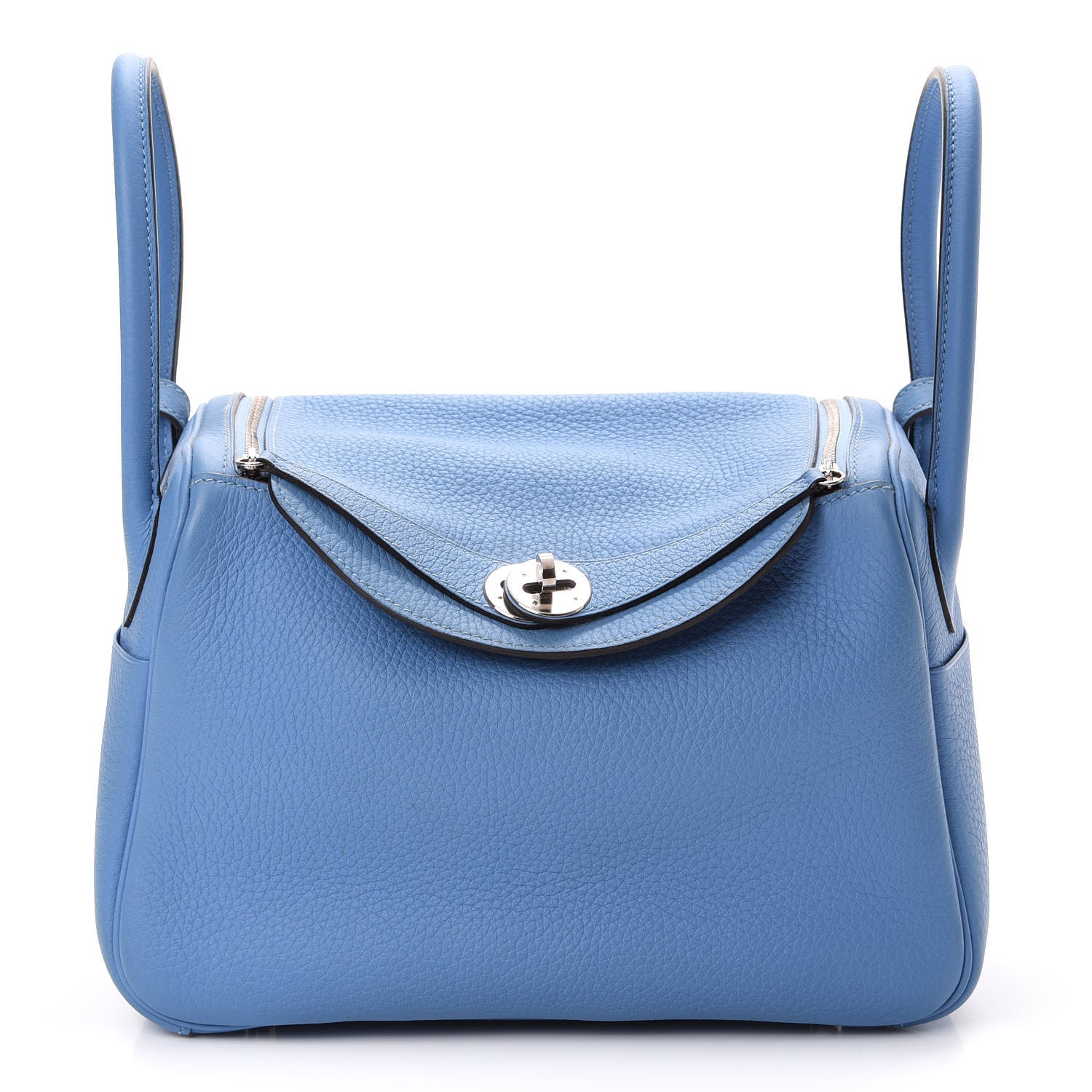Hermes Taurillon Clemence Lindy 26 Bleu Paradis 1 of 10
