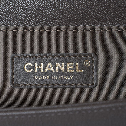 Chanel Caviar Quilted Medium Boy Flap Khaki 6 of 7
