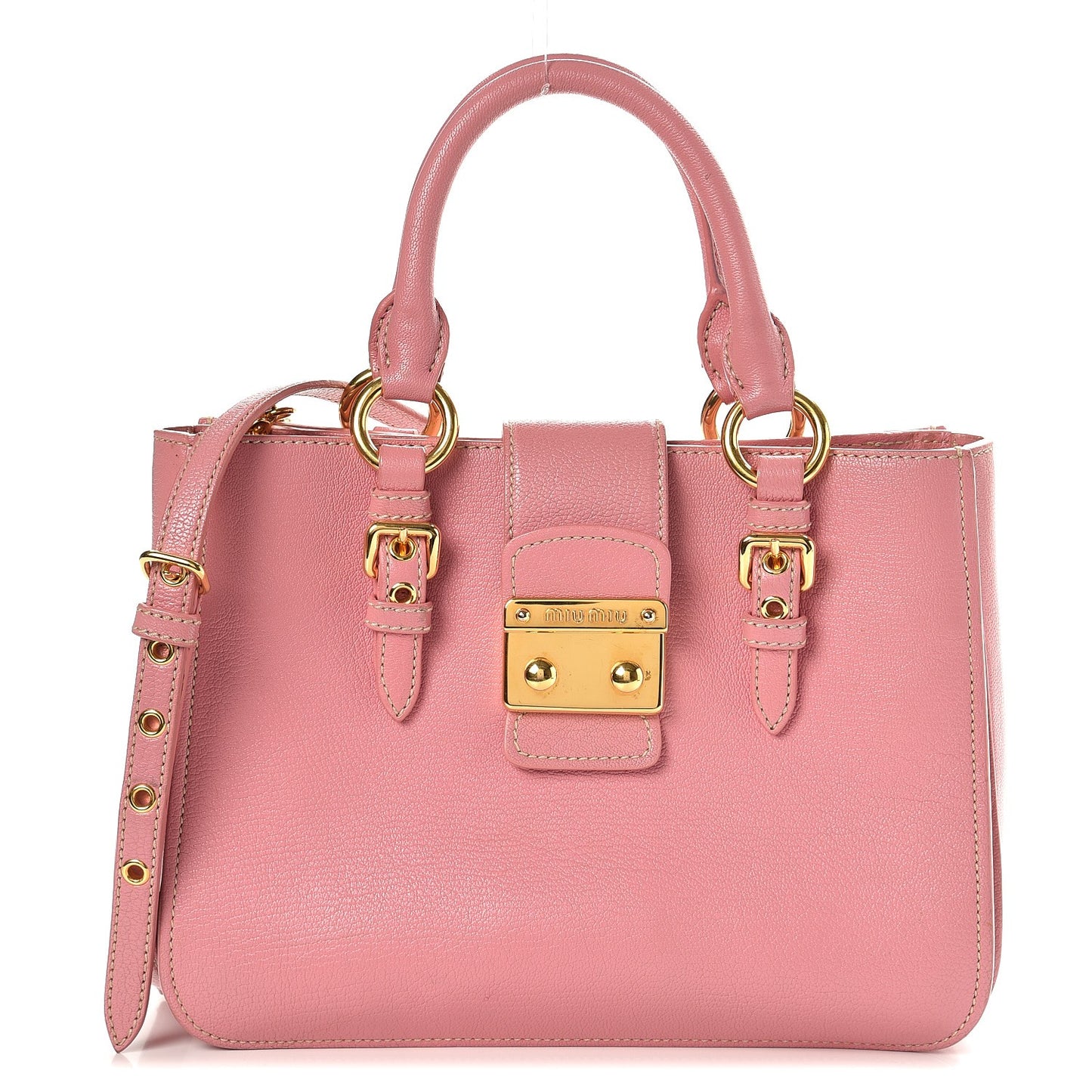 Goatskin Madras Shopping Tote Rosa Gemma