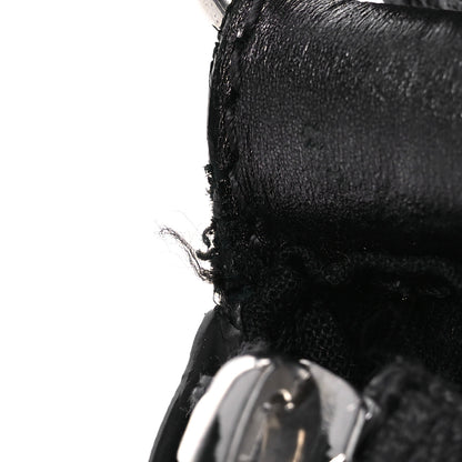 Balenciaga Metallic Calfskin Crocodile Embossed Crystal Small Le Cagole Shoulder Bag Gunmetal 13 of 14