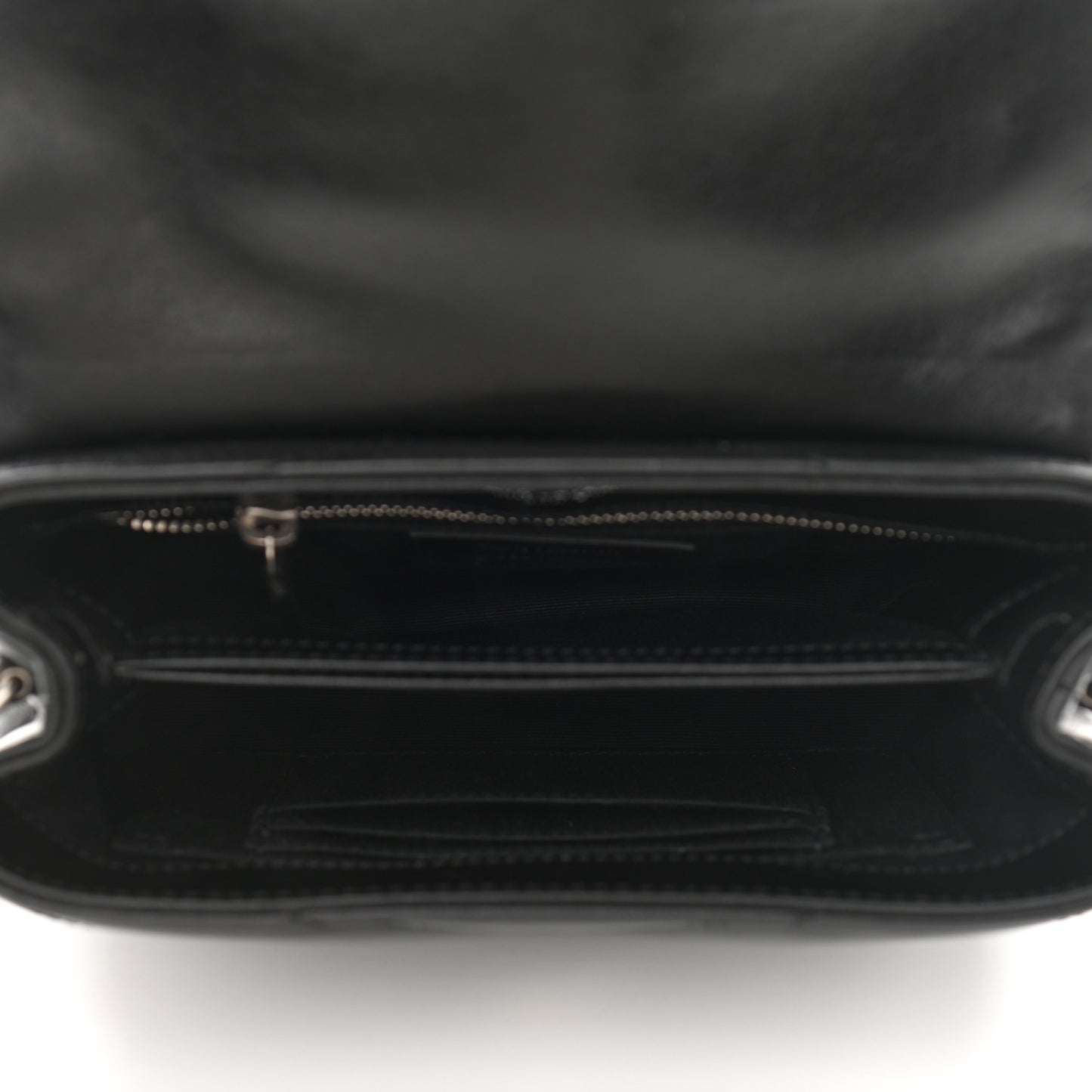 Calfskin Y Quilted Monogram Toy Loulou Crossbody Bag Black