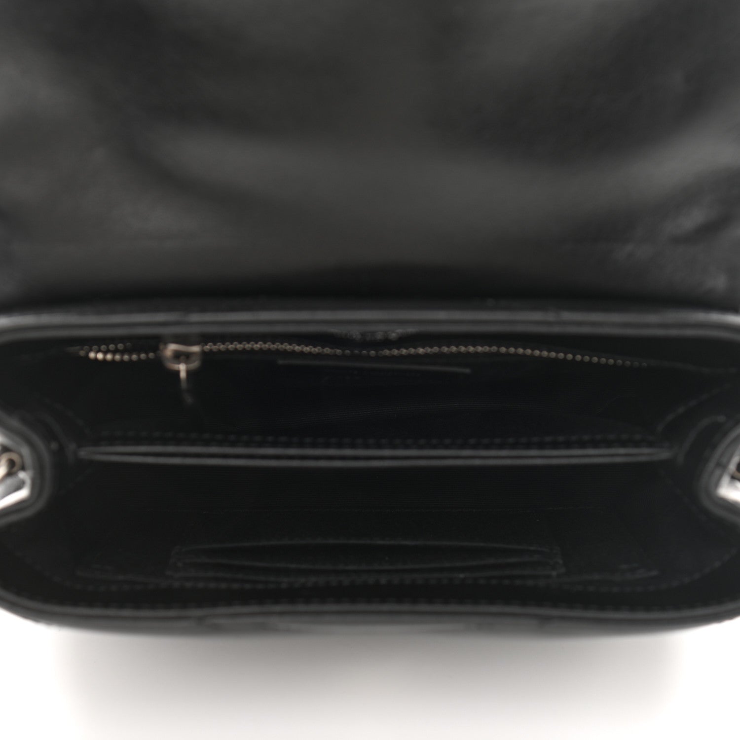 Saint Laurent Calfskin Y Quilted Monogram Toy Loulou Crossbody Bag Black 5 of 13