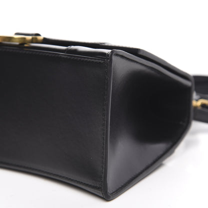 Balenciaga Shiny Box Calfskin Small Hourglass Top Handle Bag Black 8 of 12