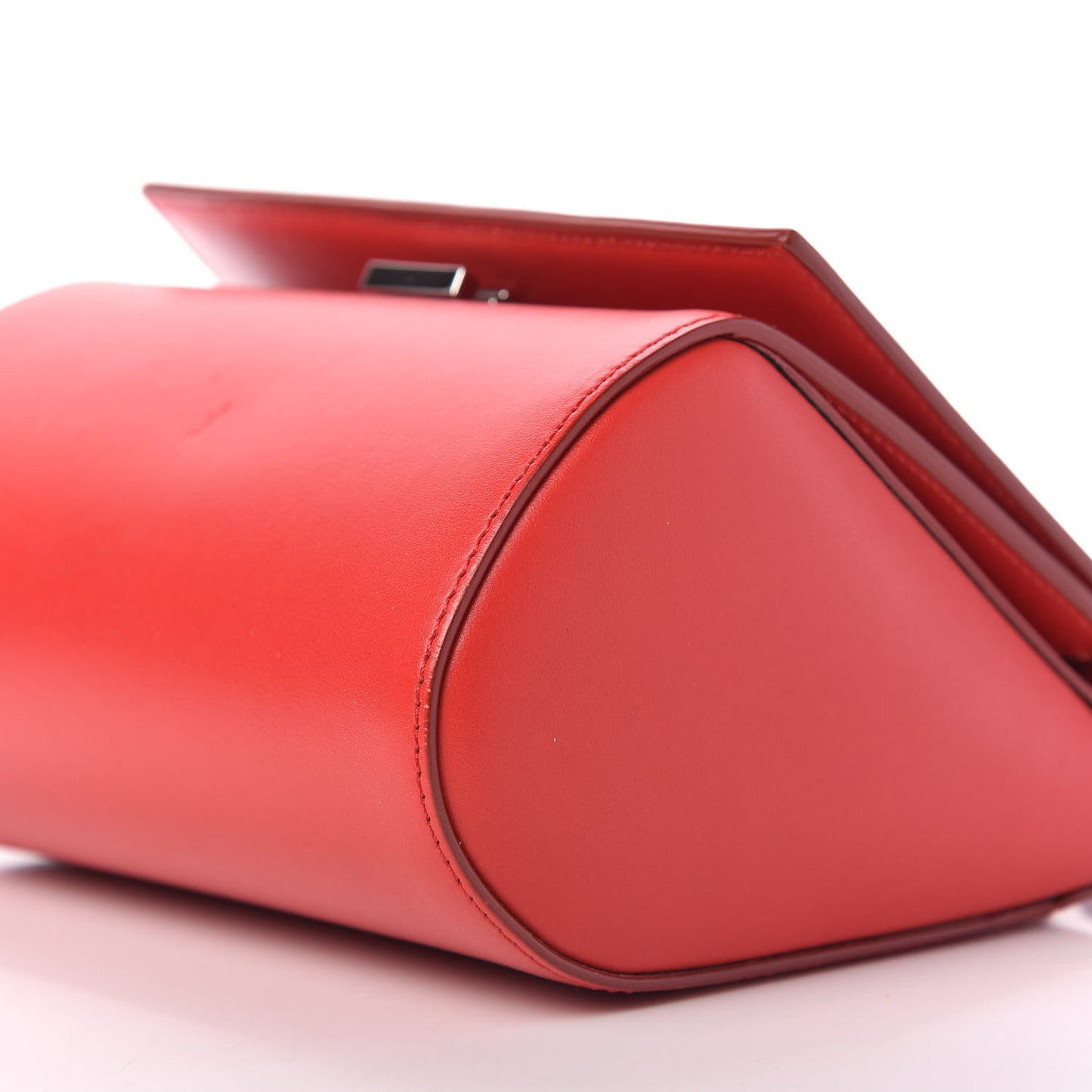 Calfskin Mini Pandora Box Logo Strap Crossbody Bag Medium Red