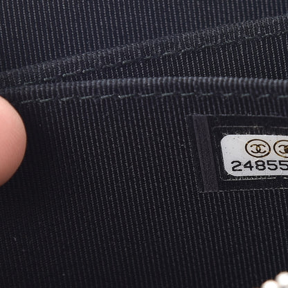 Chanel Iridescent Caviar Quilted Zip Coin Purse Black 7 of 8