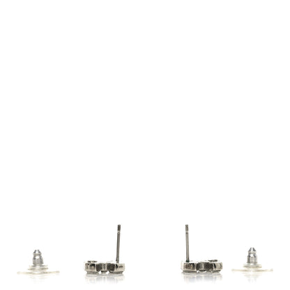 Chanel Crystal CC Earrings Silver 3 of 5