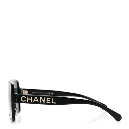 Chanel Acetate Square Sunglasses 5408-A Black 3 of 7