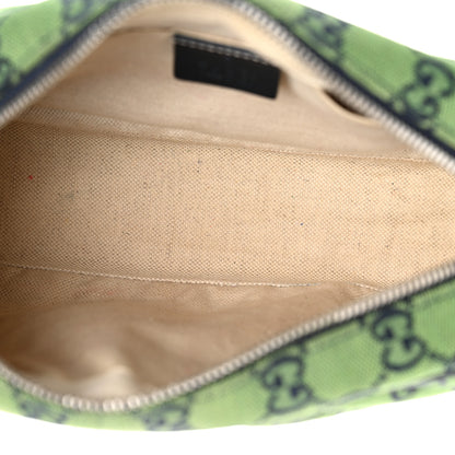 Gucci Monogram Multicolor Matelasse Diagonal Small GG Marmont Chain Shoulder Bag Green Blue 5 of 12