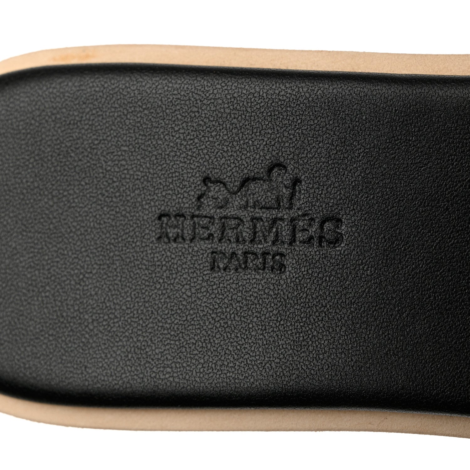 Hermes Calfskin Cork Eze 30 Sandals 37 Black 7 of 9