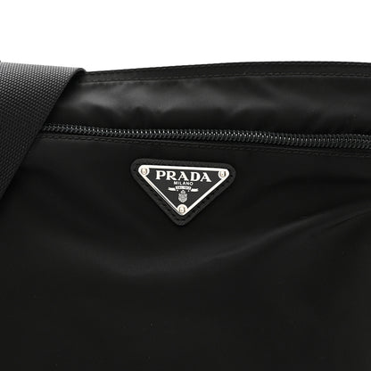 Prada Nylon Vela Flat Messenger Bag Black 5 of 9