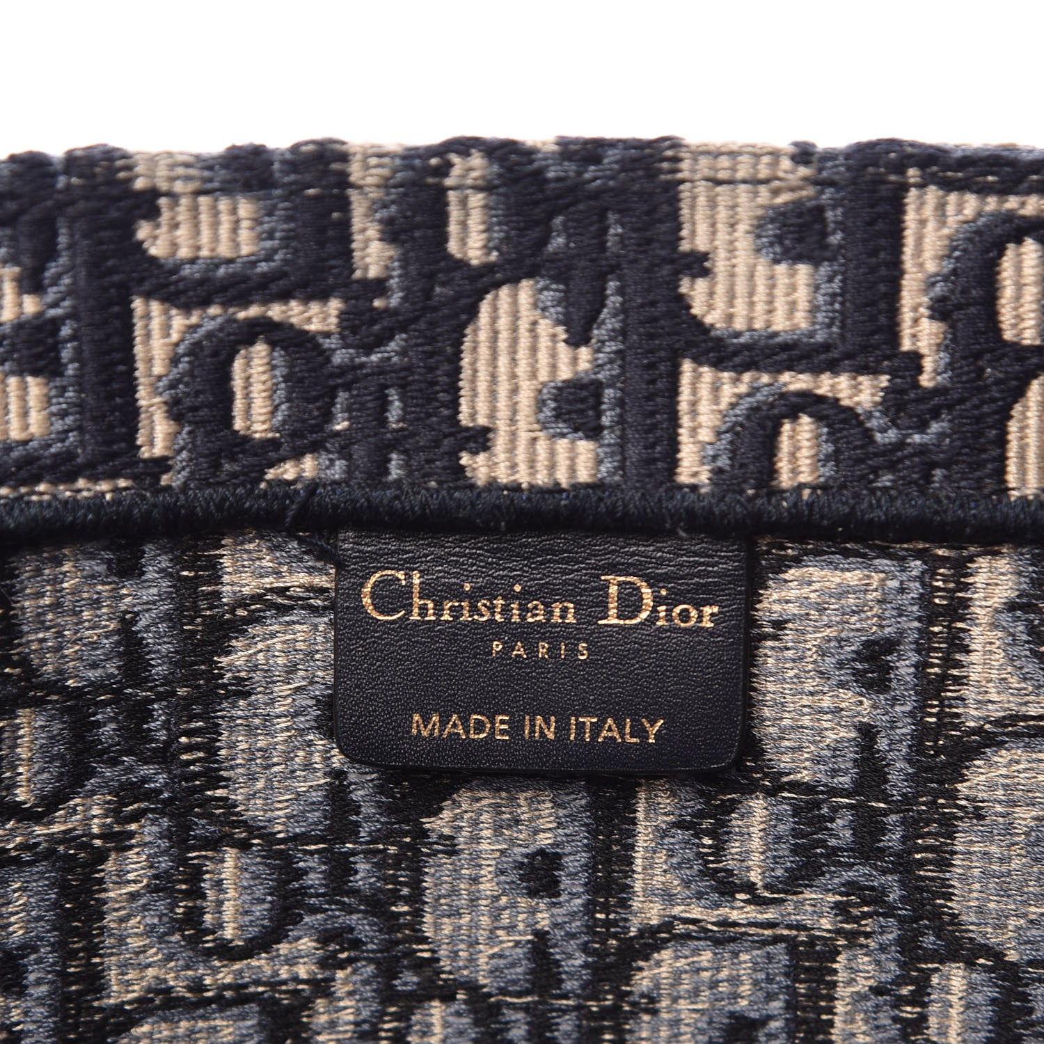 Christian Dior Oblique Book Tote Blue Multicolor 6 of 7