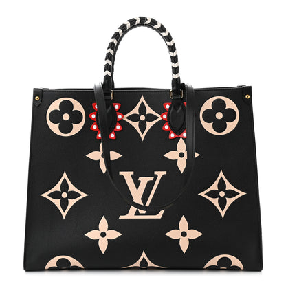Louis Vuitton Empreinte Monogram Giant Crafty Onthego GM Black Creme 1 of 11