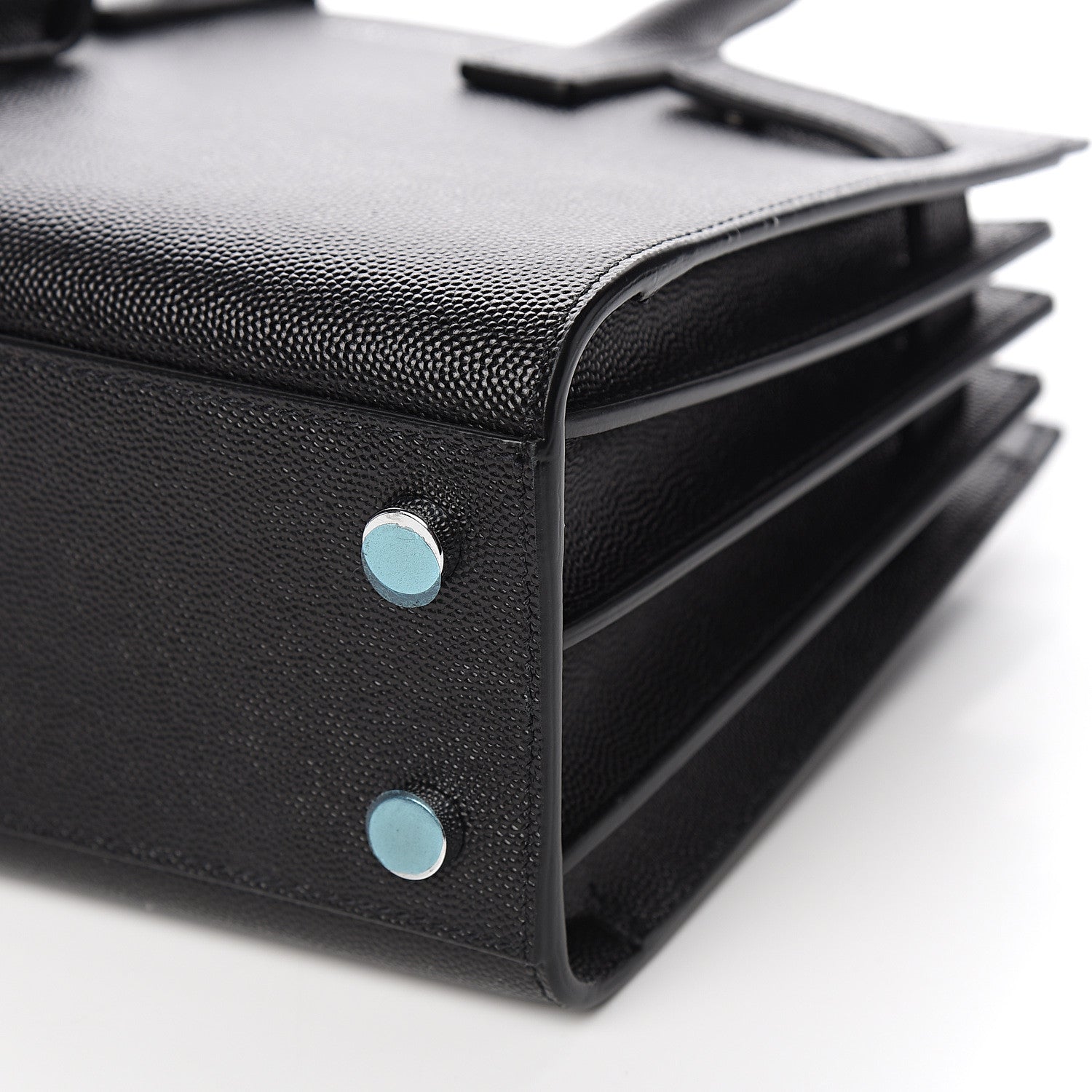 Saint Laurent Grained Calfskin Nano Sac De Jour Black 9 of 11